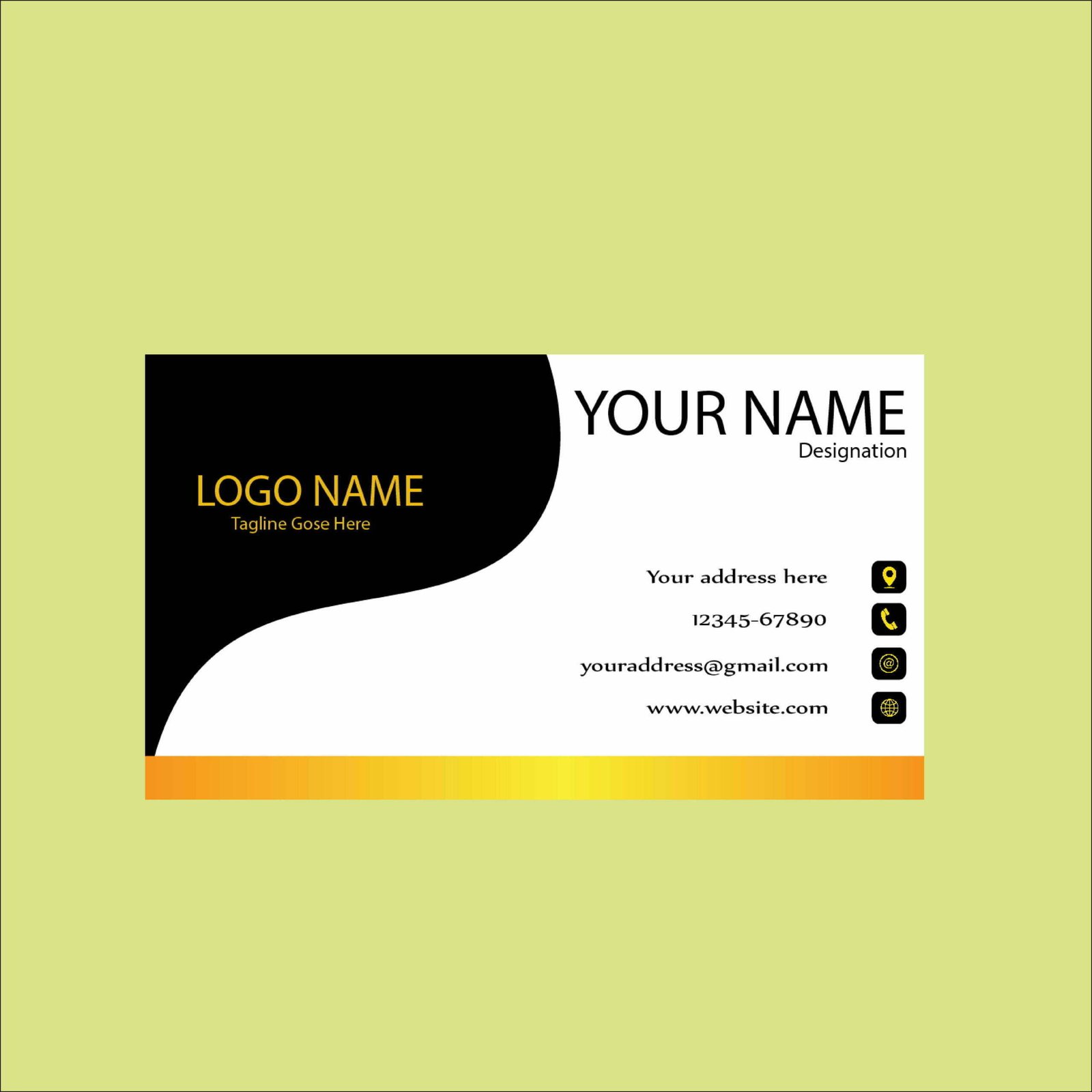 Premium Quality Standard Design Visiting Cards Design 1 Prindia