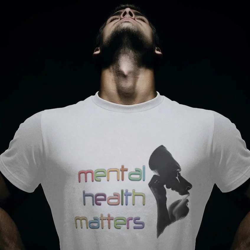 Mental Health Matters Men's Printed Round Neck T-shirt