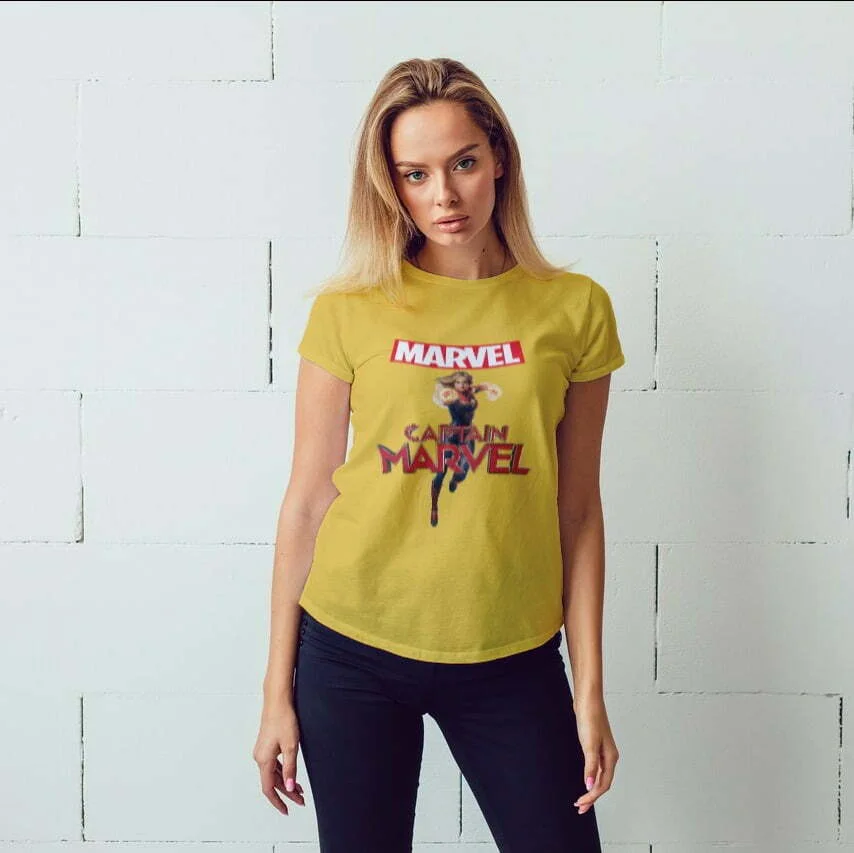Captain Marvel Women's Round Neck T-shirt