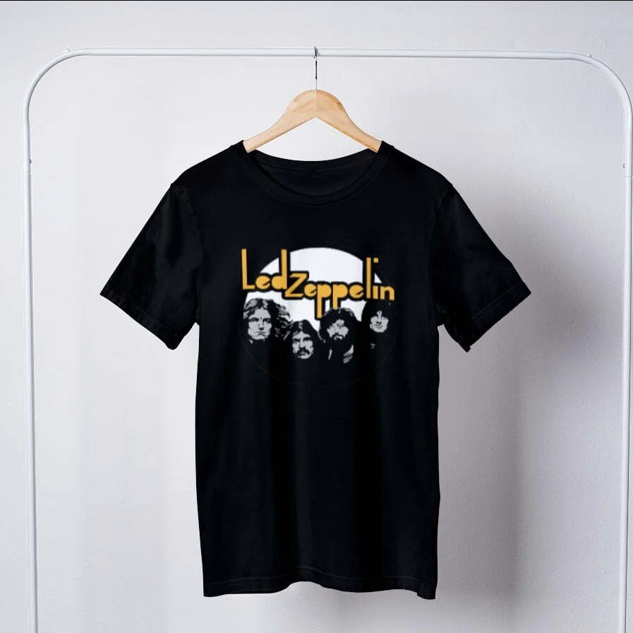 Led Zeppelin Men's Printed Round Neck T-shirt