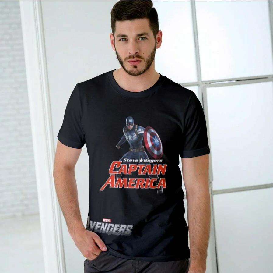 Captain America Women's Round Neck T-shirt