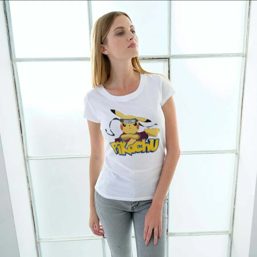 Pikachu T-Shirt - Women's Round Neck Comfortable T-shirt