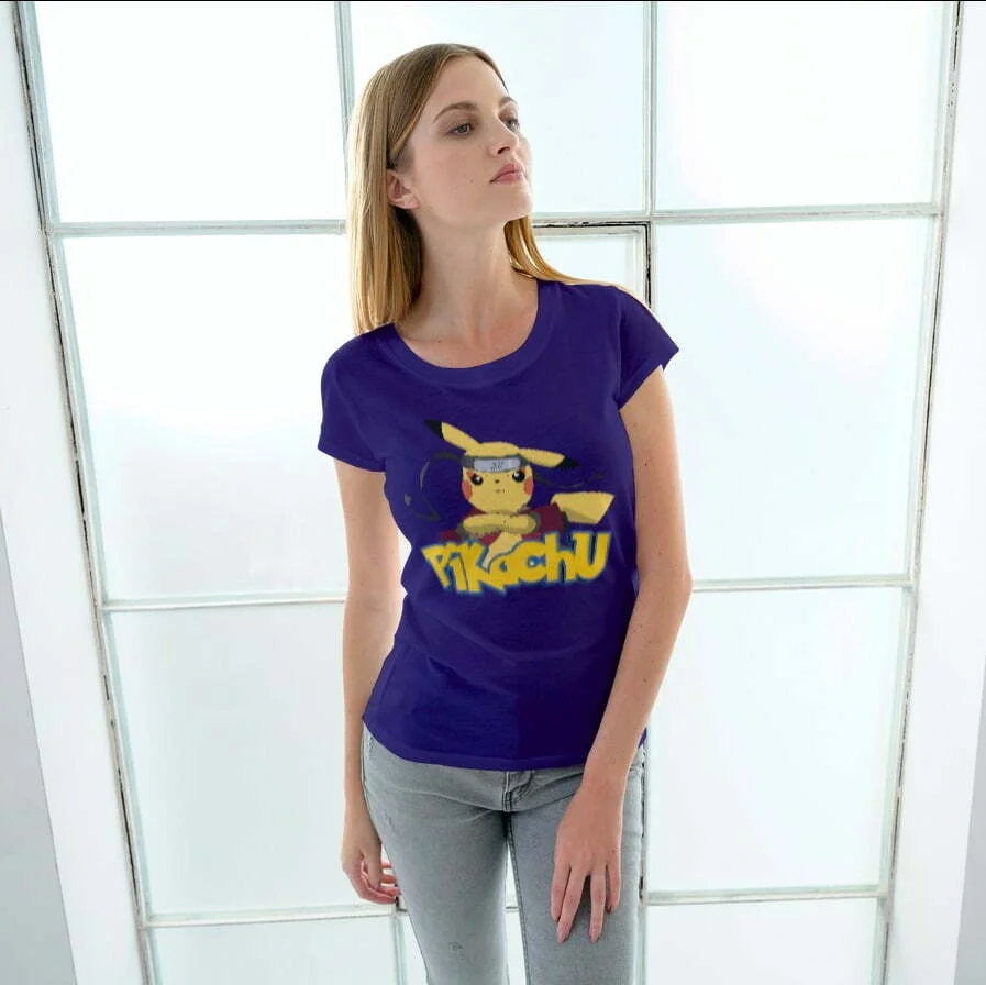 Pikachu T-Shirt - Women's Round Neck Comfortable T-shirt