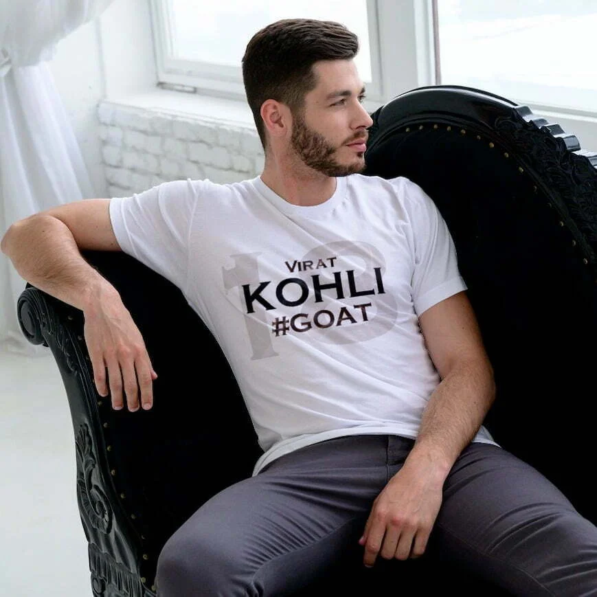 GOAT Virat Kohli T-Shirt - Classic Men's Round Neck Comfortable T-shirt (Copy)